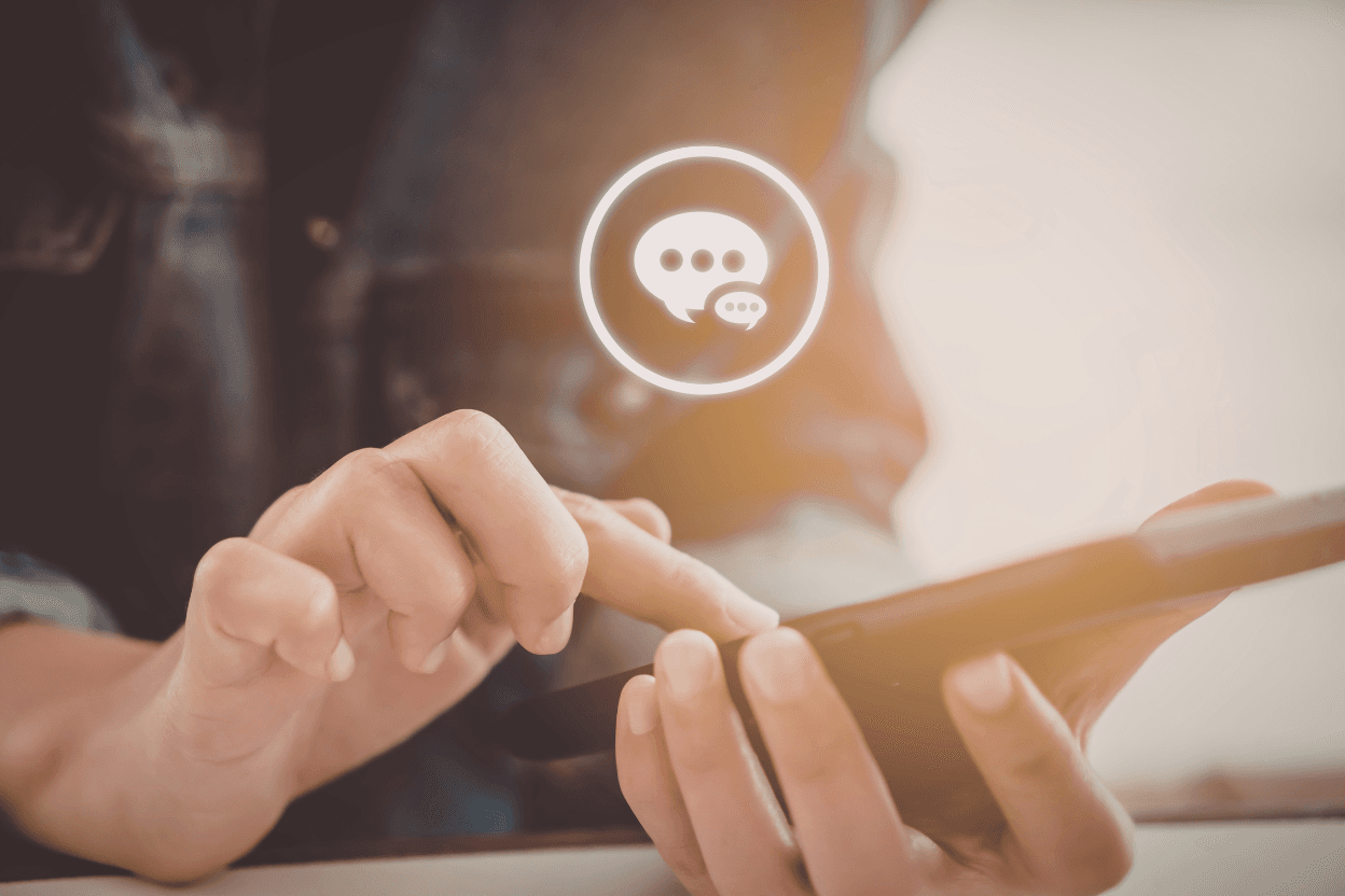 Kommunikation zwischen Trainer und Sportler auf dem Smartphone